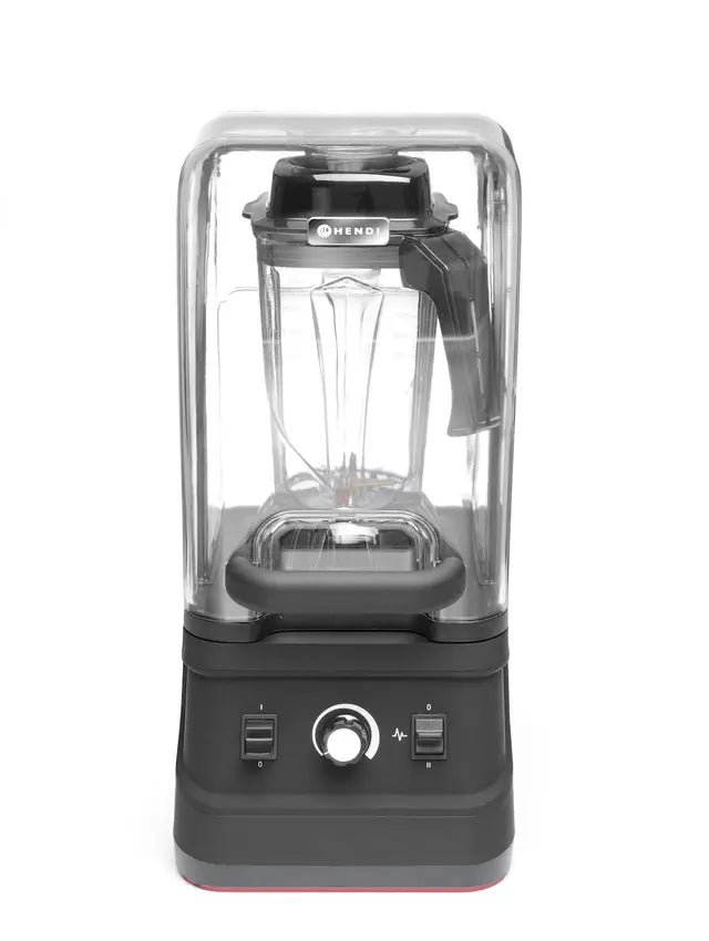 Blender per bar con custodia anti rumore., HENDI, 2,5L, Nero, 220-240V/1680W, 250x300x(H)540mm