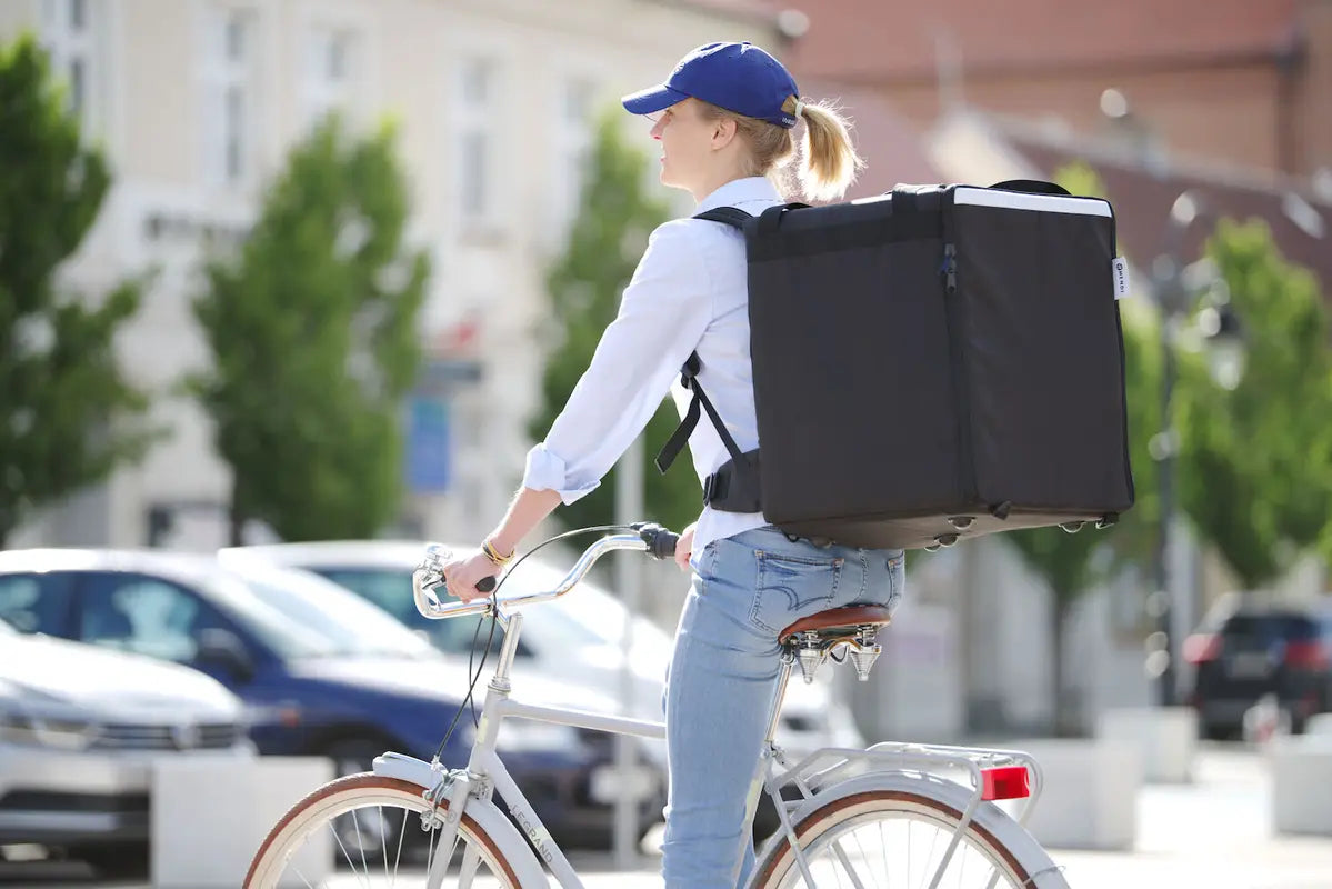 Zaino per la consegna di alimenti isolato, HENDI, 75,2L, Nero, 410x410x(H)480mm