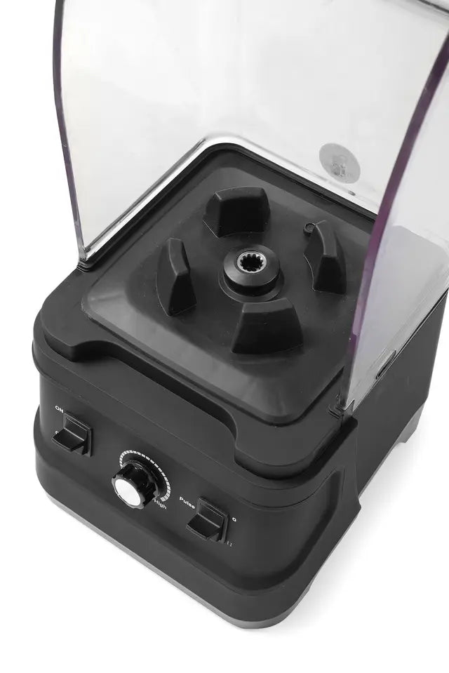 Blender per bar con custodia anti rumore., HENDI, 2,5L, Nero, 220-240V/1680W, 250x300x(H)540mm