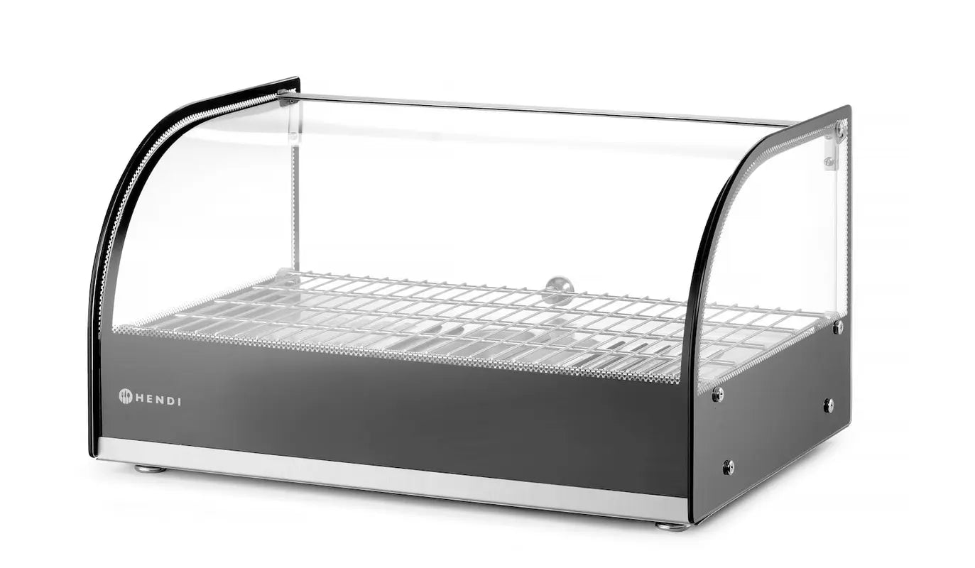 Display da banco riscaldato, HENDI, Singola, Nero, 220-240V/800W, 554x376x(H)311mm