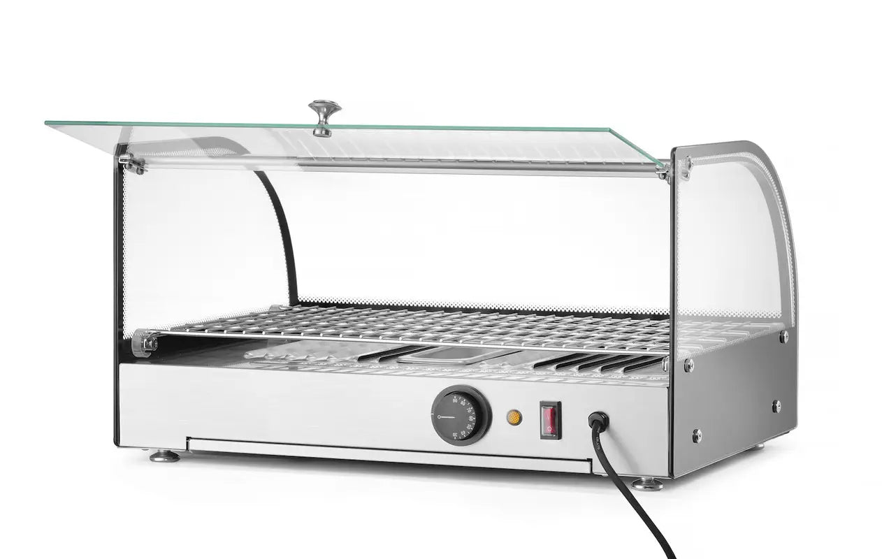 Display da banco riscaldato, HENDI, Singola, Nero, 220-240V/800W, 554x376x(H)311mm