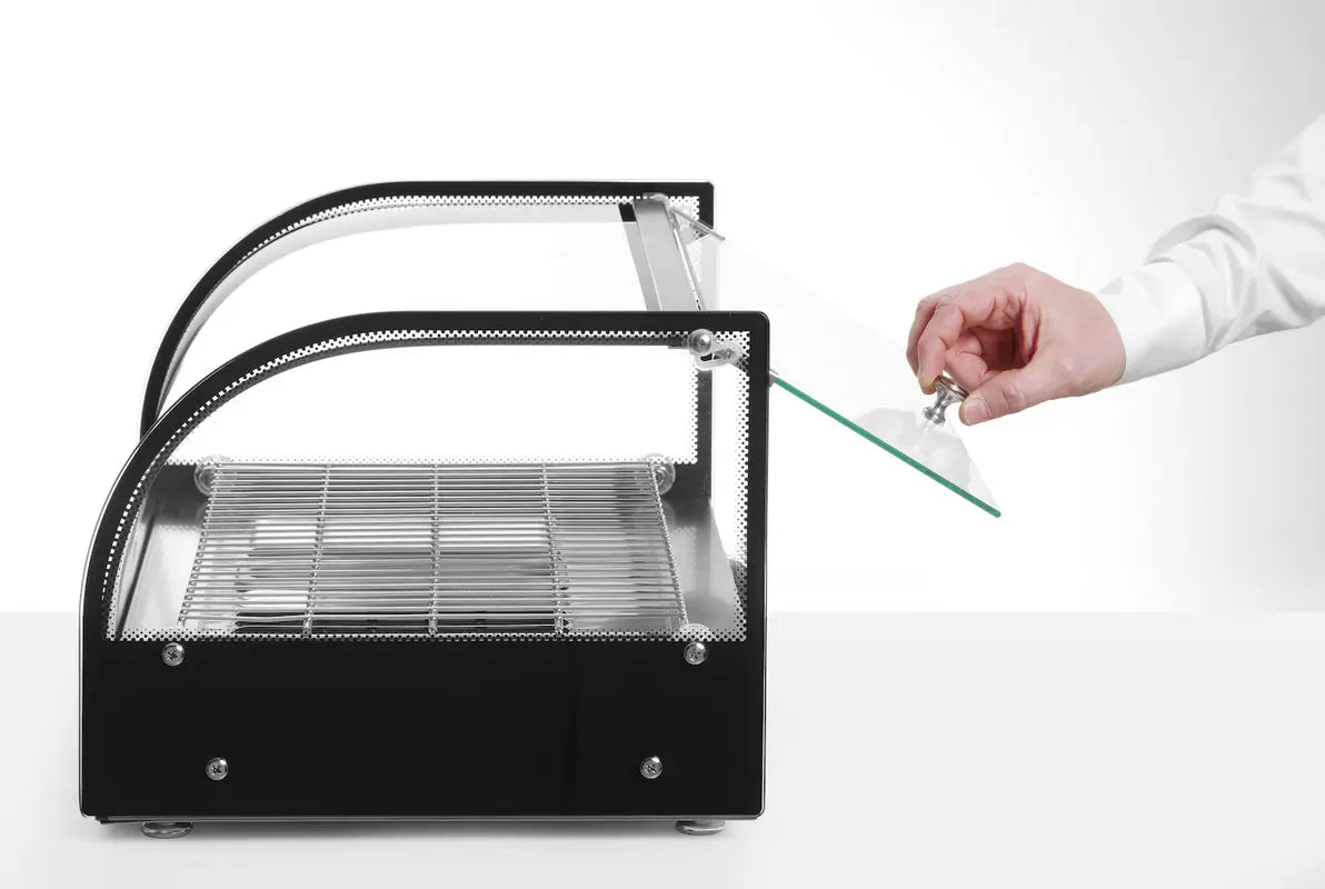 Display da banco riscaldato, HENDI, Singola, Nero, 220-240V/800W, 554x376x(H)311mm