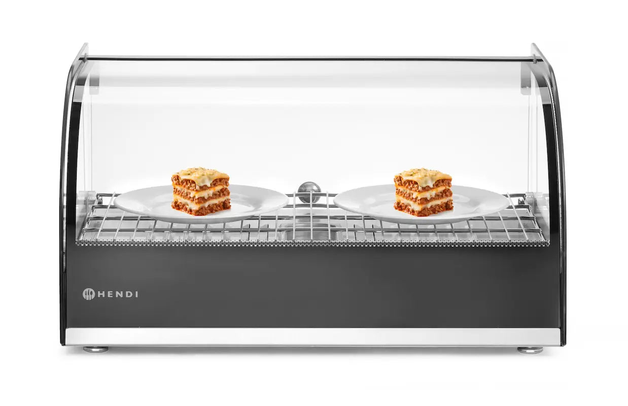 Display da banco riscaldato, HENDI, Singola, Nero, 220-240V/800W, 554x376x(H)311mm