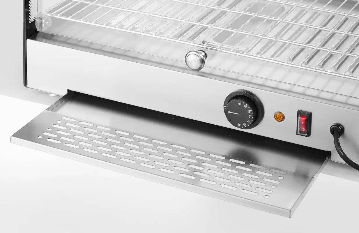 Display da banco riscaldato, HENDI, Singola, Nero, 220-240V/800W, 554x376x(H)311mm