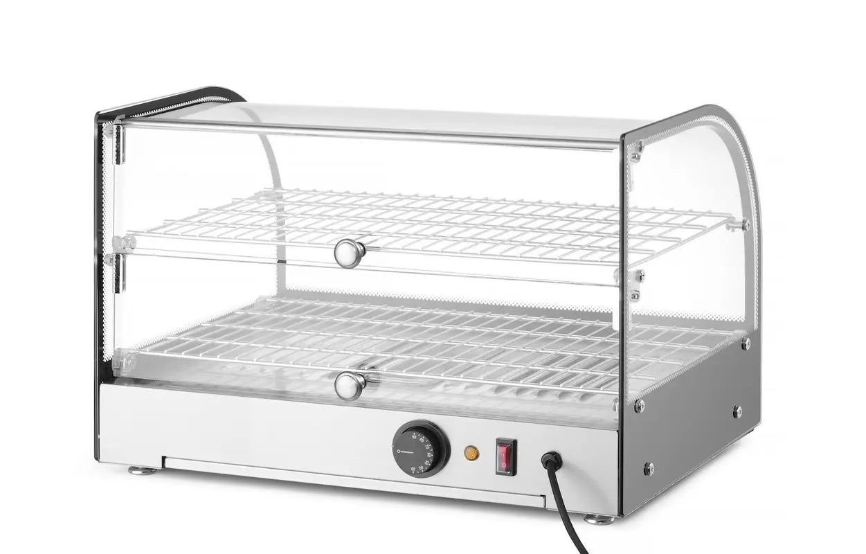 Vetrina calda a due ripiani, HENDI, Doppia, Nero, 220-240V/800W, 554x376x(H)376mm