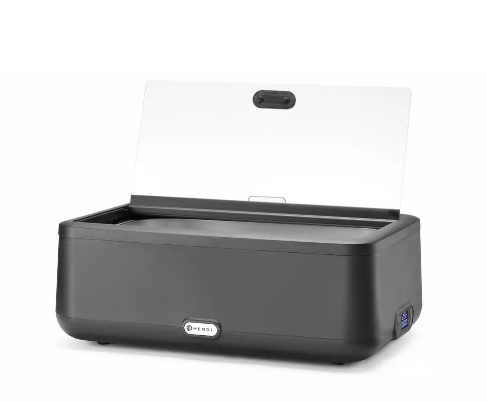 Chafing dish UNIQ, HENDI, designed by Robert Bronwasser, Nero, 220- 240V/700W, 607x402x(H)245mm