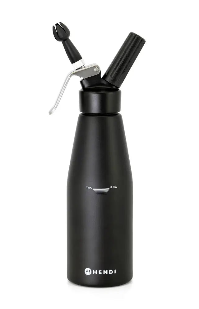 Sifone per panna nero, HENDI, Kitchen Line, 0,95L, Nero, Ø95x(H)320mm