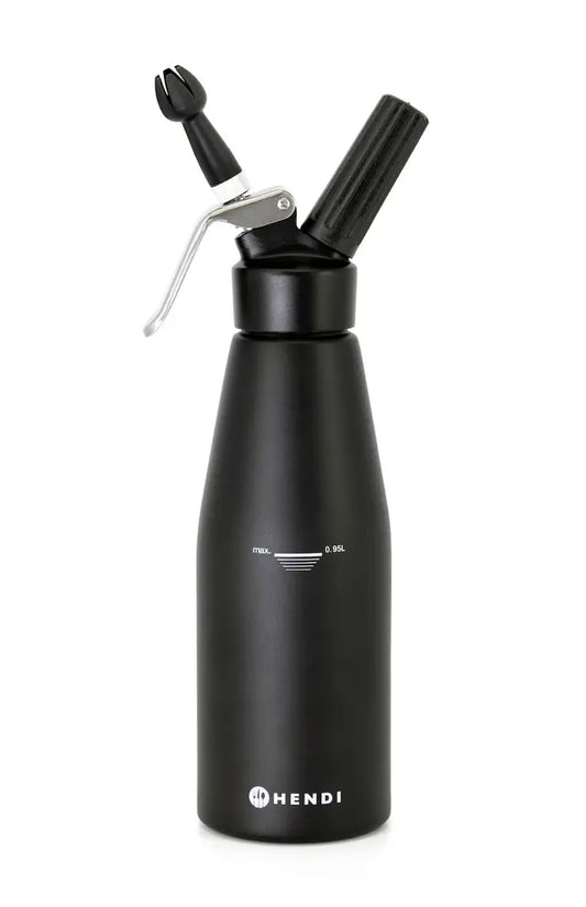 Sifone per panna nero, HENDI, Kitchen Line, 0,95L, Nero, Ø95x(H)320mm