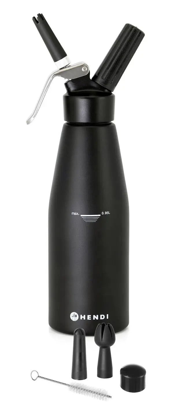 Sifone per panna nero, HENDI, Kitchen Line, 0,95L, Nero, Ø95x(H)320mm
