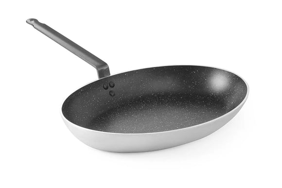 PADELLA PER PESCE OVALE IN ALLUMINIO