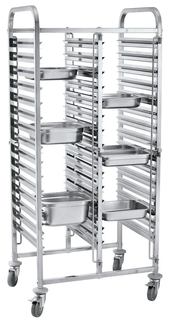 CARRELLO PORTATEGLIE DOPPIO - 30 X GN 1/1