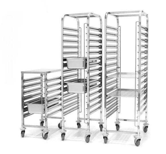 CARRELLO PORTATEGLIE - SGOMBERO 7 X GN 1/1 , 15 X GN 1/1, 15X 600X400